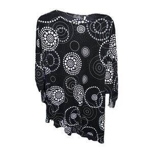 Travel Elegance Women’s Sheer 1/2 Sleeve Blouse | Small